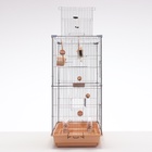 Клетка для птиц «Пижон» №104-Б, разборная, 58×40×88 с, 2 секции, бежевая - Фото 16