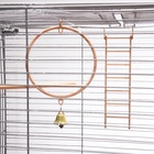 Клетка для птиц «Пижон» №104-Б, разборная, 58×40×88 с, 2 секции, бежевая - Фото 7