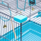 Клетка для птиц «Пижон» №104, разборная, 58×40×48 см, 1 секция, бирюзовая - Фото 13