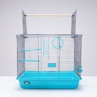 Клетка для птиц «Пижон» №104, разборная, 58×40×48 см, 1 секция, бирюзовая - Фото 14