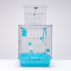 Клетка для птиц «Пижон» №104, разборная, 58×40×48 см, 1 секция, бирюзовая - Фото 2