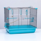 Клетка для птиц «Пижон» №104, разборная, 58×40×48 см, 1 секция, бирюзовая - Фото 15