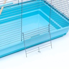 Клетка для птиц «Пижон» №104, разборная, 58×40×48 см, 1 секция, бирюзовая - Фото 18