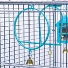 Клетка для птиц «Пижон» №104, разборная, 58×40×48 см, 1 секция, бирюзовая - Фото 20