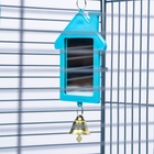 Клетка для птиц «Пижон» №104, разборная, 58×40×48 см, 1 секция, бирюзовая - Фото 8