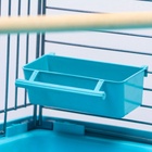 Клетка для птиц «Пижон» №104, разборная, 58×40×48 см, 1 секция, бирюзовая - Фото 9