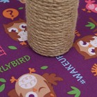 Когтеточка-столбик "Пижон" с шариком, 29 х 29 х 32 см, джут, ткань ПВХ, фиолетовая - фото 9307627