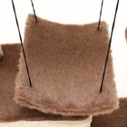 Комплекс для кошек с когтеточкой, разборный, с гамаком, 33×76×105 см, бежевый - Фото 5