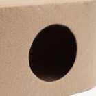 Домик для кошек с когтеточкой, с овальной полкой, 54 х 34 х 80 см, фетр, джут, коричневая - Фото 8