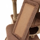 Комплекс для кошек, 77×90×163 см, разборный, с когтеточкой, 8 уровней, бежевый - Фото 9