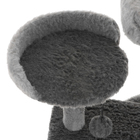 Комплекс-когтеточка "Пижон", разборный, 5ти уровневый, 54 х 66 х 142 см, мех, джут, серый - фото 24749838