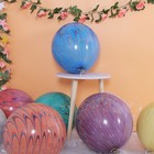 Шар латексный 18" «Павлин», агат, оранжевый, 1 шт. - фото 54744138