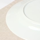 Тарелка фарфоровая «Маркиза», d=24 см, белая - Фото 3