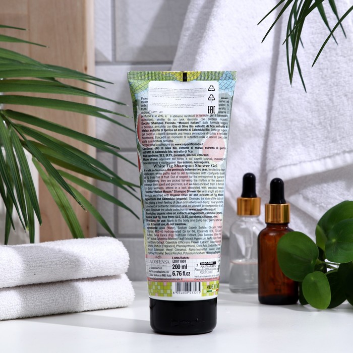 Гель для душа "Итальянская Мозаика" FLORINDA "Белый Инжир", 200 мл 33622