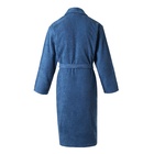 Халат махровый Этель, мужской размер 52-54 цвет синий, 100% хлопок, 320 г/м² - Фото 6