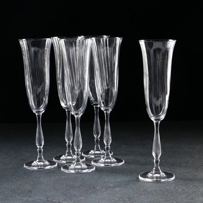 Набор бокалов для шампанского Fregata optic, 190 мл, 6 шт