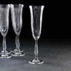Набор бокалов для шампанского Fregata optic, 190 мл, 6 шт - Фото 2