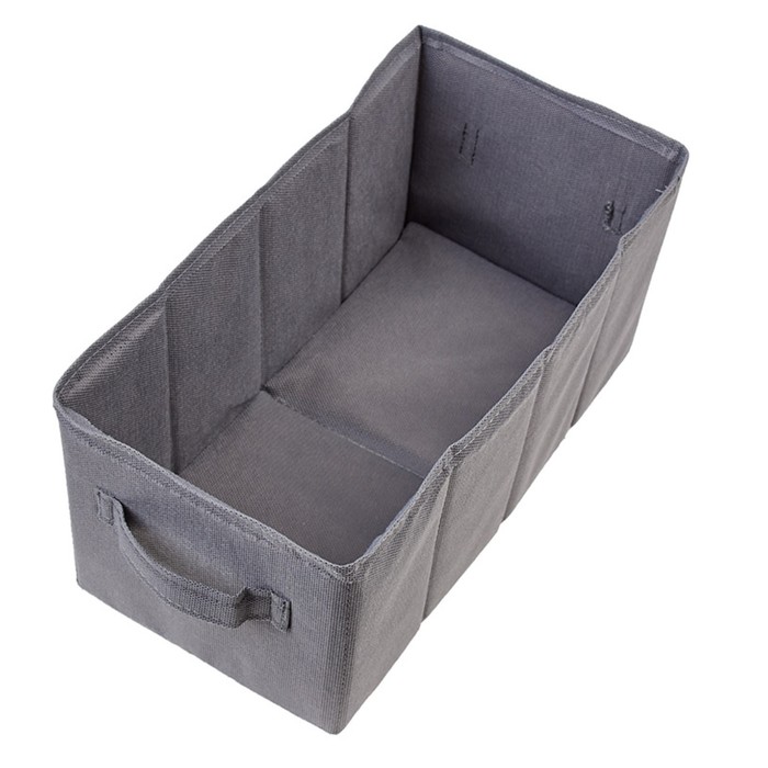 Короб для хранения вещей Polini Home, 15х15х30 см, серый - Фото 1