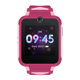 Детские смарт-часы TCL MT42X, 1.54", IPS, SIM, GPS, камера, геозоны, видео, IP65, розовые