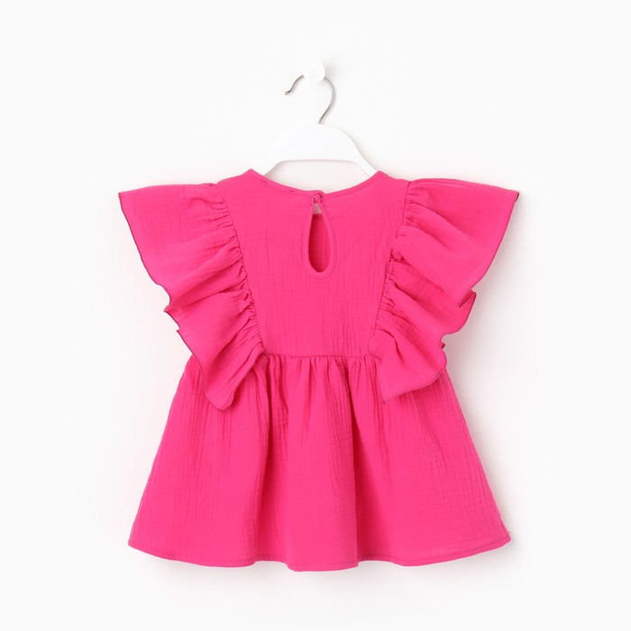 Комплект для девочки (блузка, шорты) MINAKU цвет фуксия, рост 158 - фото 1907654279