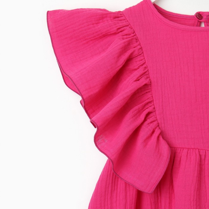 Комплект для девочки (блузка, шорты) MINAKU цвет фуксия, рост 158 - фото 1907654274