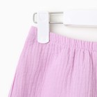 Комплект для девочки (блузка, шорты) MINAKU цвет лиловый, рост 128 - Фото 15