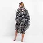 Туника пляжная женская, цвет чёрный, размер 48 - фото 25274042