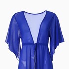 Туника пляжная женская, цвет синий, размер 54 - фото 24470316