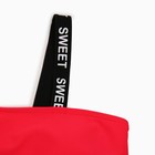 Купальник для девочки (раздельный), цвет малиновый, рост 164-170 см - фото 45714643