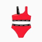 Купальник для девочки (раздельный), цвет малиновый, рост 164-170 см - фото 45714644