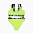 Купальник для девочки (раздельный), цвет салатовый, рост 122-128 см - фото 45714648