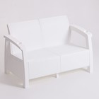 Набор садовой мебели: диван, 2 кресла, стол, белого цвета - фото 24384966