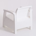 Набор садовой мебели: диван, 2 кресла, стол, белого цвета - фото 24384970