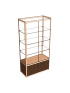 Витрина «П1п», 900×400×2000 мм, ЛДСП, стекло, цвет дуб сонома 9516959