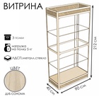 Витрина «П1фн», 900×400×2120 мм, ЛДСП, стекло, цвет дуб сонома - Фото 5