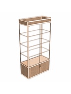 Витрина «П1фн», 900×400×2120 мм, ЛДСП, стекло, цвет дуб сонома 9516971