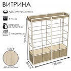 Витрина П2фп 1780×400×2120, ЛДСП, стекло, цвет дуб сонома 9516987