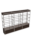 Витрина «П3фн», 2660×400×2100 мм, ЛДСП, стекло, цвет венге 9517000