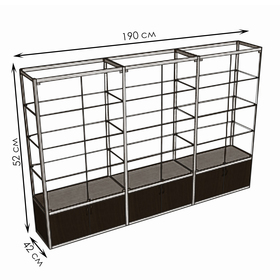 {{photo.Alt || photo.Description || 'Витрина П3н 200×40×266 см, ЛДСП, стекло, цвет венге'}}