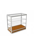 Прилавок прямоугольный «Пн», 100×50×90 см, ЛДСП, стекло, цвет дуб сонома - Фото 2