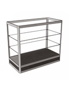 Прилавок прямоугольный «Пн», 100×50×90 см, ЛДСП, стекло, цвет венге - Фото 2