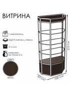 Витрина ТР1фп, 1000×500×2120, ЛДСП, стекло, цвет венге 9529276