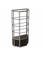 Витрина «ТР1п», 1000×500×2000 мм, ЛДСП, стекло, цвет венге  (артикул 9529280)  большой выбор товаров оптом и в розницу по низким ценам с доставкой