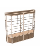 Витрина ТР3фп, 2000×500×2120, ЛДСП, стекло, цвет дуб сонома - Фото 2