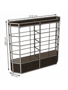 Витрина ТР3фп, 2000×500×2120, ЛДСП, стекло, цвет венге - Фото 2