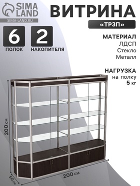 {{photo.Alt || photo.Description || 'Витрина ТР3п, 2000×500×2000, ЛДСП, стекло, цвет венге'}}