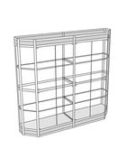 Витрина ТР3фн, 1780×500×2120, ЛДСП, стекло, белая 9529297