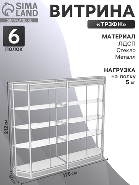 {{photo.Alt || photo.Description || 'Витрина ТР3фн, 1780×500×2120, ЛДСП, стекло, белая'}}