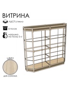 Витрина ТР3фн, 1780×500×2120, ЛДСП, стекло, цвет дуб сонома 9529299