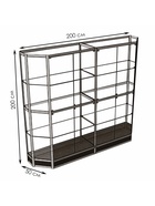 Витрина ТР3н, 2000×500×2000, ЛДСП, стекло, цвет венге - Фото 2